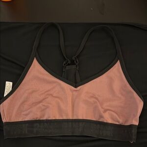 Victoria's Secret Pink and Black Sports Bra Intimates